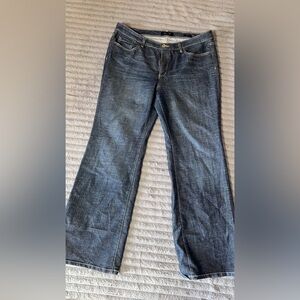7 For All Mankind Dark Blue Flare Jeans